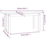 Coffee Table Solid Wood Pine