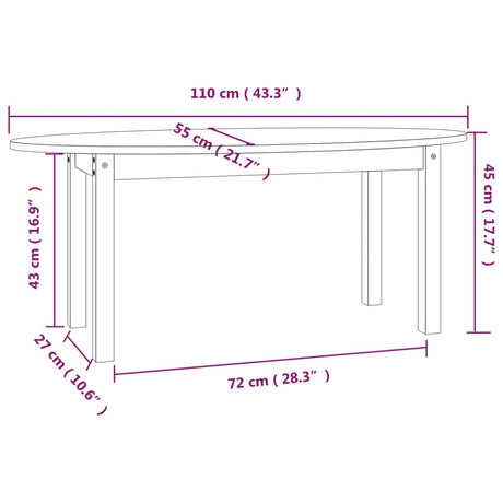 Coffee Table Solid Wood Pine