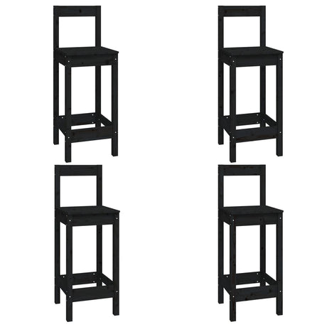 5 Piece Bar Set Solid Wood Pine