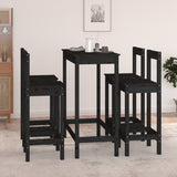 5 Piece Bar Set Solid Wood Pine