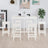 7 Piece Bar Set Solid Wood Pine