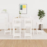 7 Piece Bar Set Solid Wood Pine