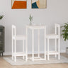 3 Piece Bar Set Solid Wood Pine