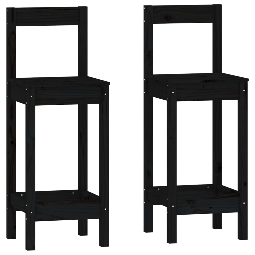 3 Piece Bar Set Solid Wood Pine