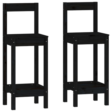 3 Piece Bar Set Solid Wood Pine