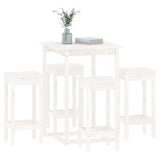 5 Piece Bar Set Solid Wood Pine