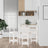 5 Piece Bar Set Solid Wood Pine