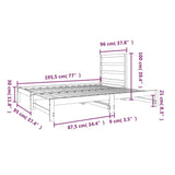 Pull-Out Day Bed Without Mattress 2X(90X190) Cm