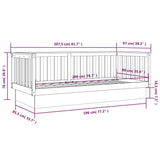 Day Bed Without Mattress Solid Wood Pine