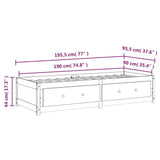 Day Bed Without Mattress Single Single Solid Wood Pine