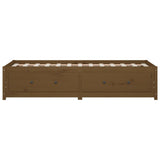 Day Bed without Mattress Honey Brown 90x190 cm Single  Solid Wood Pine