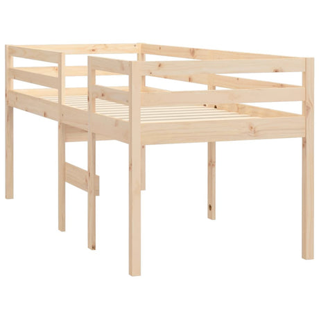High Sleeper Bed Without Mattress Solid Wood Pine