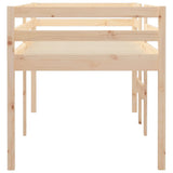 High Sleeper Bed Without Mattress Solid Wood Pine