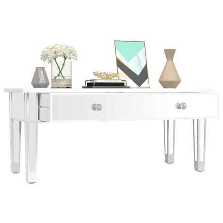 Mirrored Coffee Table 106X45X45 Cm Engineered Wood And Glass