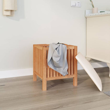 Bathroom Stool 40.5X40X52 Cm Solid Wood Walnut