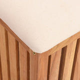 Bathroom Stool 40.5X40X52 Cm Solid Wood Walnut