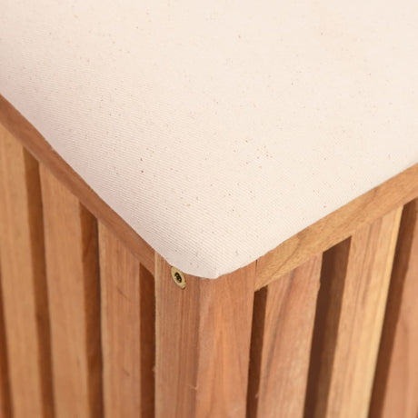 Bathroom Stool 40.5X40X52 Cm Solid Wood Walnut