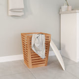 Bathroom Stool 40.5X40.5X56 Cm Solid Wood Walnut