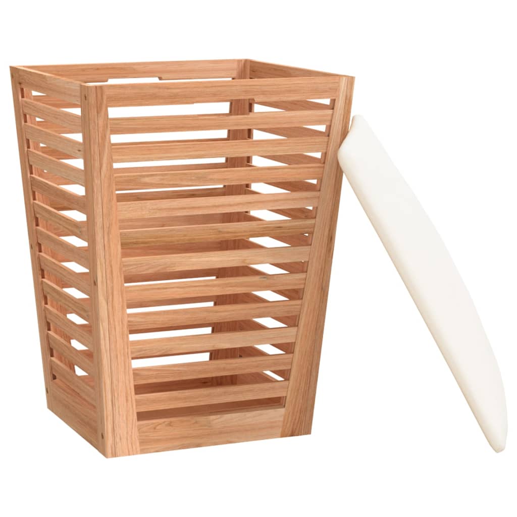 Bathroom Stool 40.5X40.5X56 Cm Solid Wood Walnut