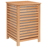 Laundry Basket 45X45X65 Cm Solid Wood Walnut