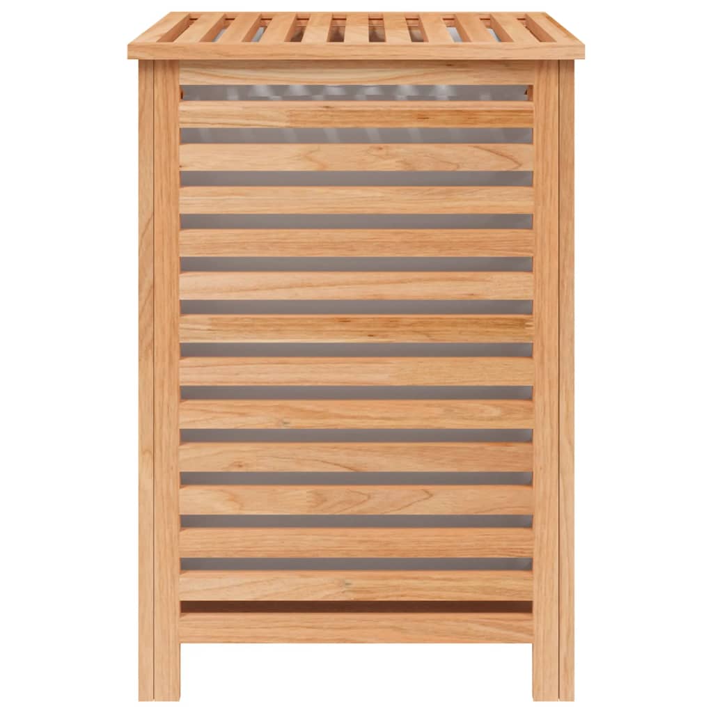 Laundry Basket 45X45X65 Cm Solid Wood Walnut