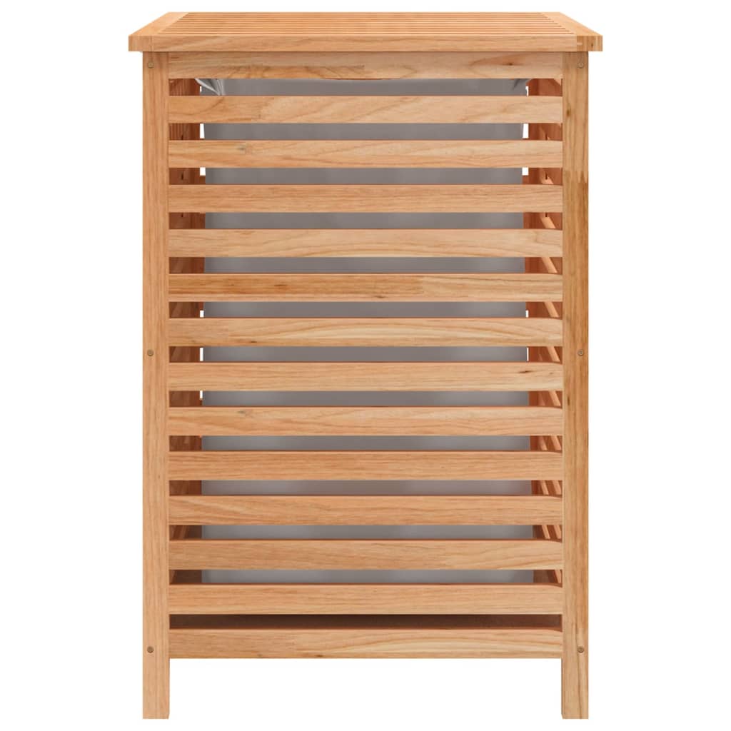 Laundry Basket 45X45X65 Cm Solid Wood Walnut
