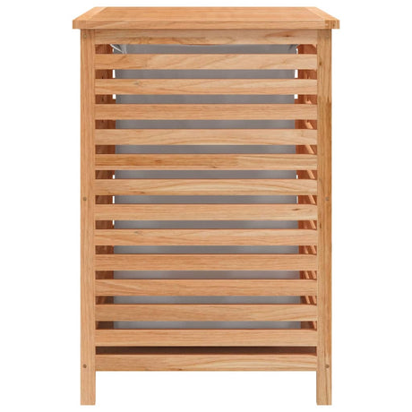 Laundry Basket 45X45X65 Cm Solid Wood Walnut