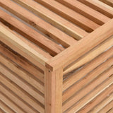 Laundry Basket 45X45X65 Cm Solid Wood Walnut