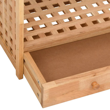 Shoe Rack With Drawer 70X27X81 Cm Solid Wood Walnut