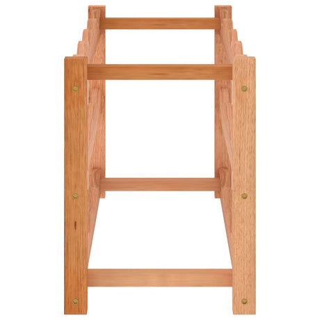 Wine Rack For 12 Bottles Solid Wood Walnut