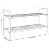 Shoe Rack 69X27X41 Cm Solid Wood Walnut