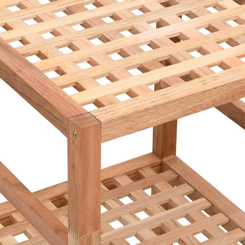 Bathroom Shelf 35.5X35.5X Solid Wood Walnut