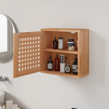 Wall Cabinet 42X18X42 Cm Solid Wood Walnut