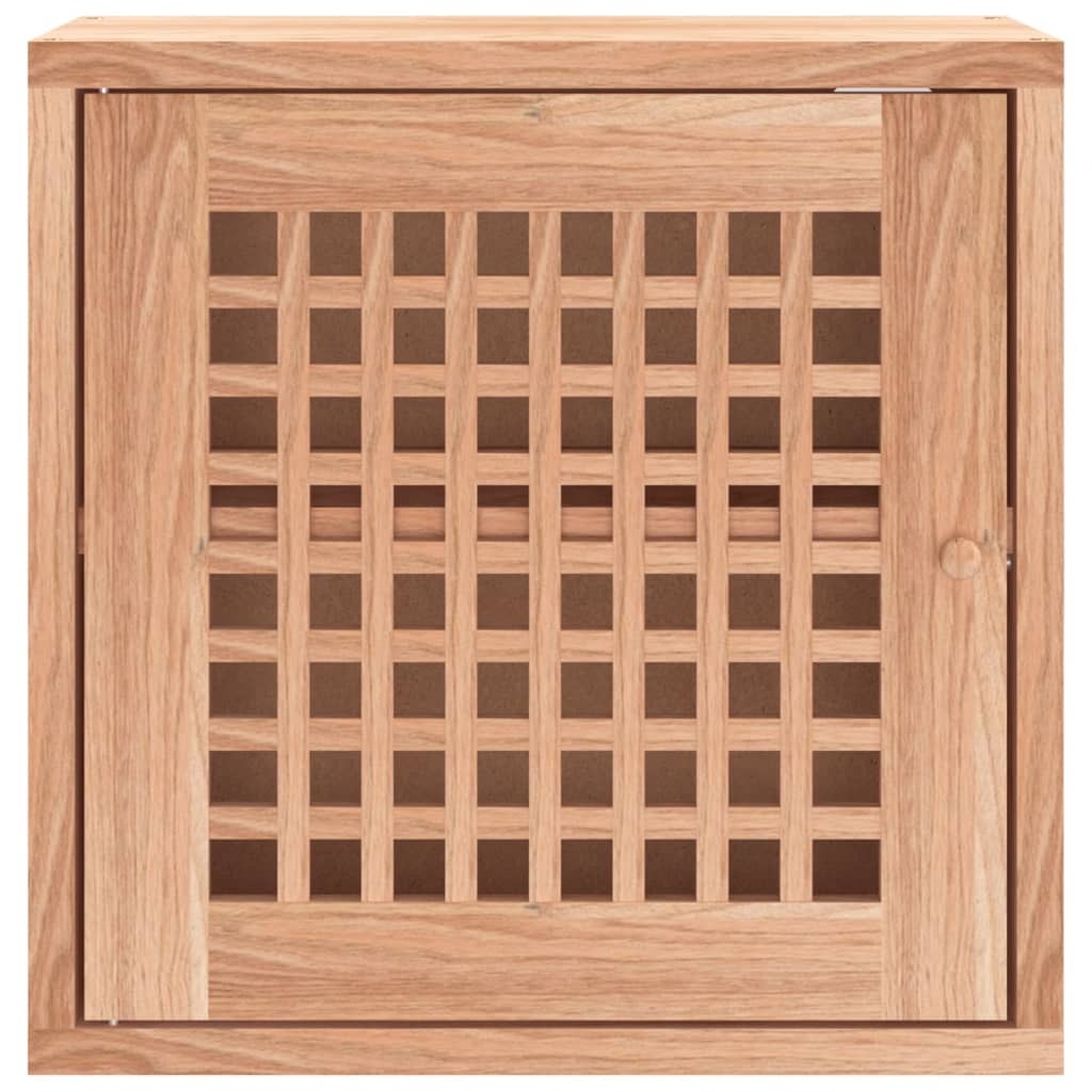 Wall Cabinet 42X18X42 Cm Solid Wood Walnut