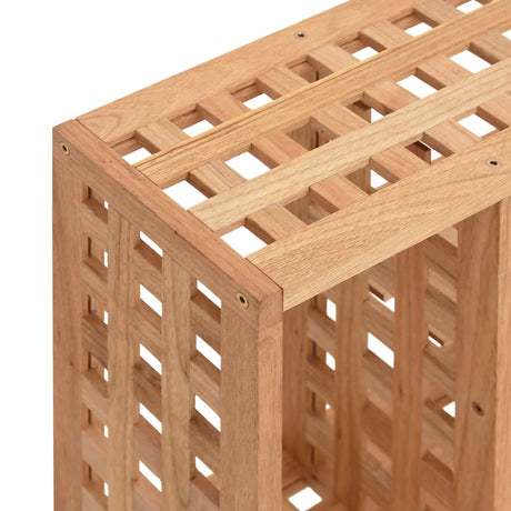 Wall Shelf 49X15X49 Cm Solid Wood Walnut