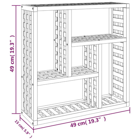 Wall Shelf 49X15X49 Cm Solid Wood Walnut