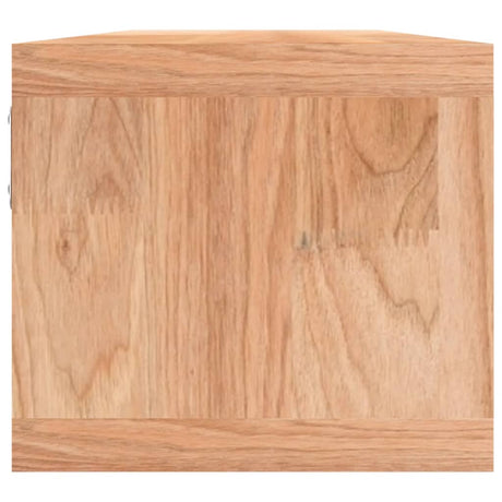 Wall Shelf With Baskets 62X18X16 Cm Solid Wood Walnut