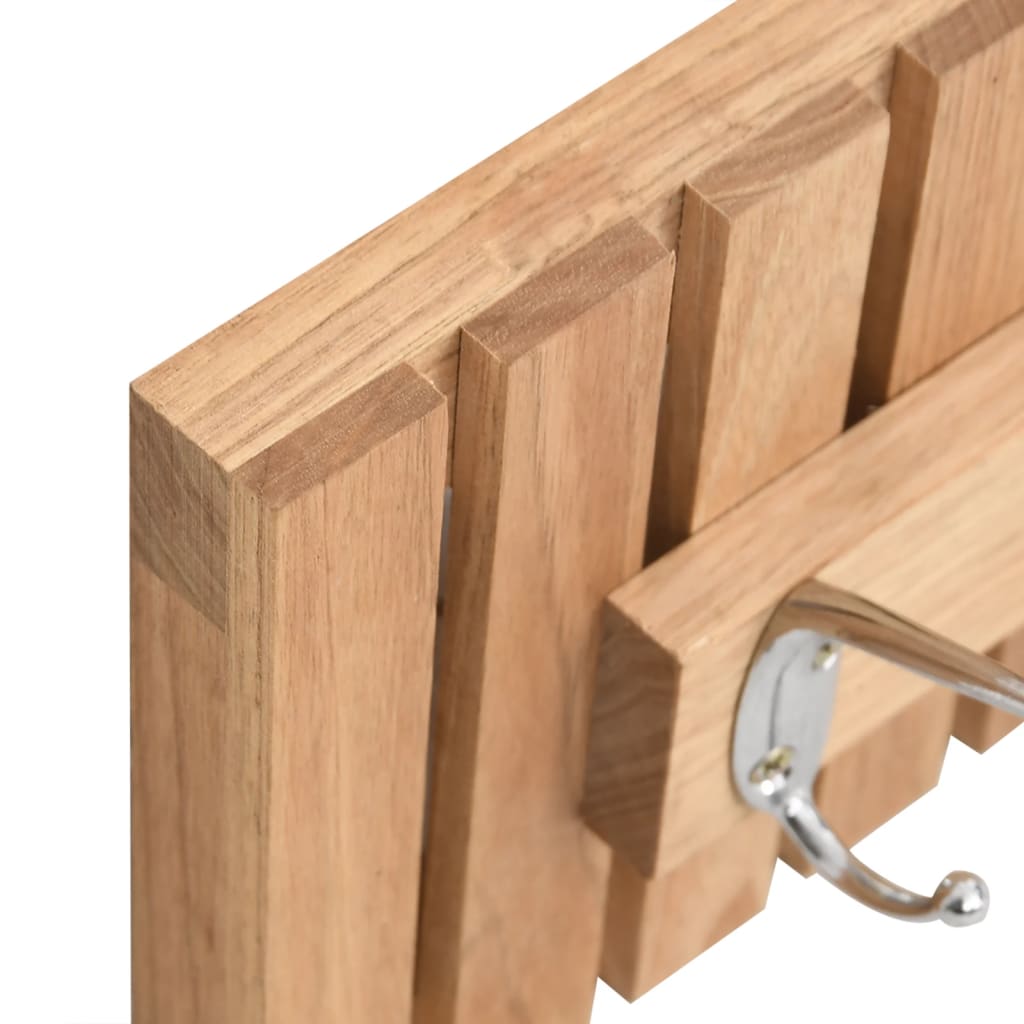 Wall Hanger 42X8.5X14 Cm Solid Wood Walnut