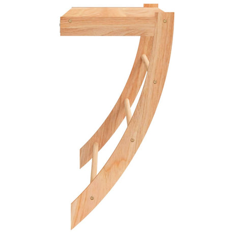 Towel Rack 60X25.5X49 Cm Solid Wood Walnut