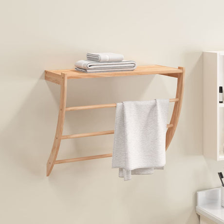 Towel Rack 60X25.5X49 Cm Solid Wood Walnut