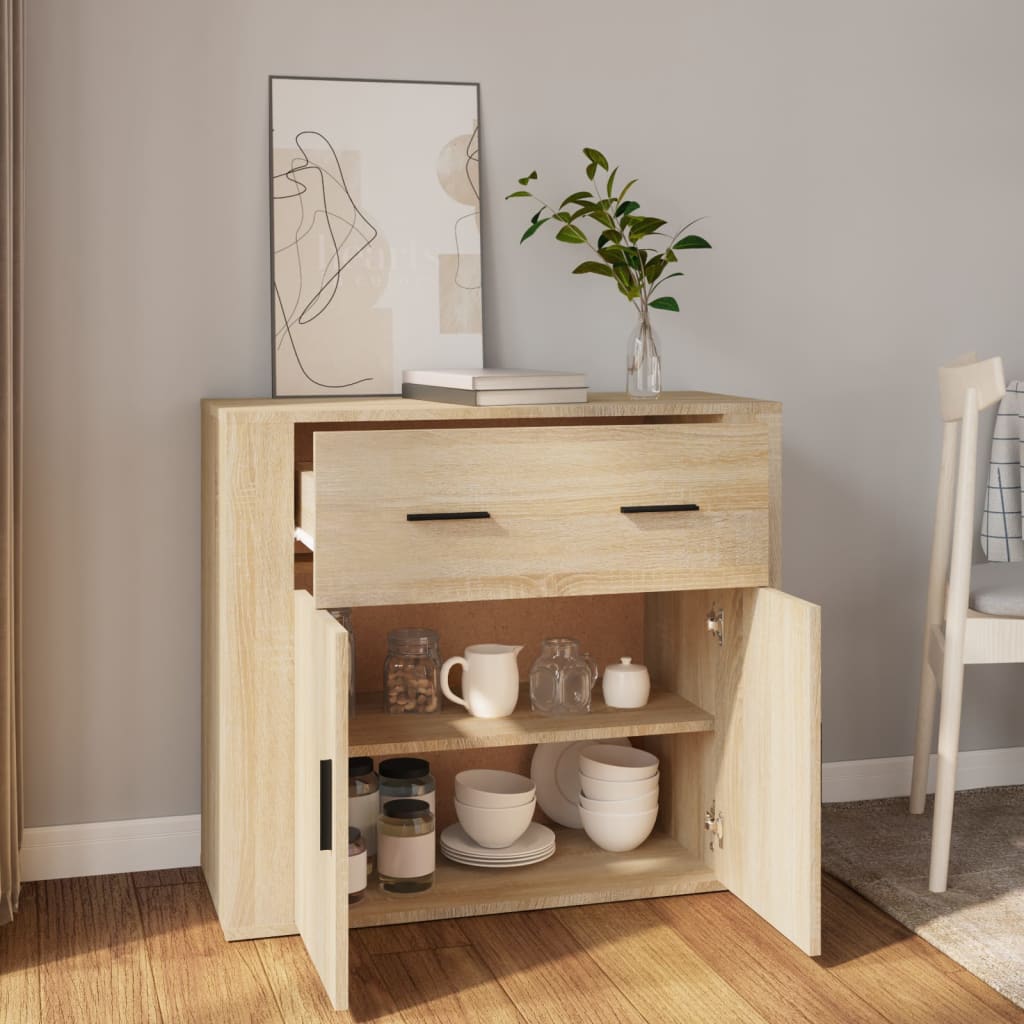 Sideboard 80X33X70 Cm Engineered Wood
