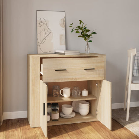 Sideboard 80X33X70 Cm Engineered Wood