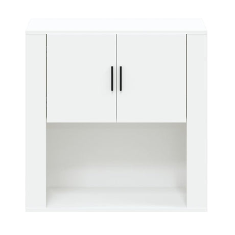Wall Cabinet White 80X33X80 Cm Engineered Wood
