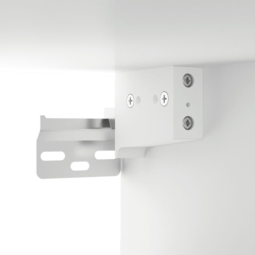 Wall Cabinet White 80X33X80 Cm Engineered Wood