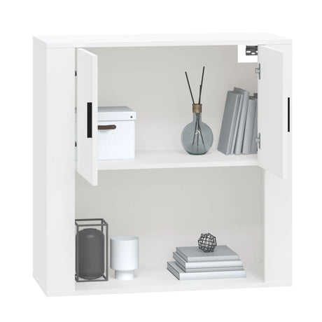 Wall Cabinet White 80X33X80 Cm Engineered Wood