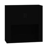 Wall Cabinet Black 80X33X80 Cm Engineered Wood