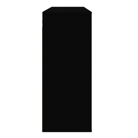 Wall Cabinet Black 80X33X80 Cm Engineered Wood