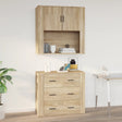 Wall Cabinet Sonoma Oak 80X33X80 Cm Engineered Wood