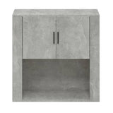 Wall Cabinet Concrete Grey 80X33X80 Cm Engineered Wood