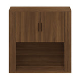 Wall Cabinet Brown Oak 80X33X80 Cm Engineered Wood